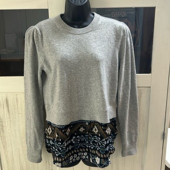 Veronica Beard Jensen Cashmere Silk Sweater - Picture 2 of 8